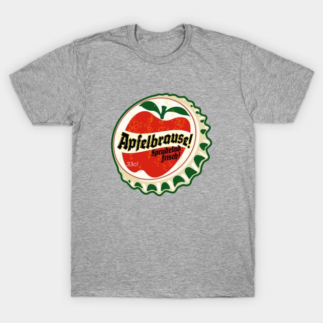 Retro Vintage Apfelbrause Apple Soda Bottlecap T-Shirt by StudioPM71